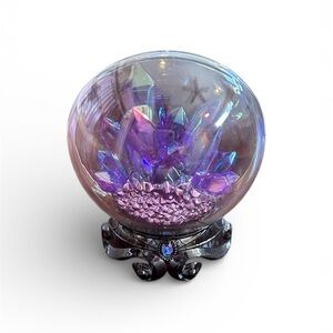 Bath and Body Works Wallflower Plug In Purple Crystal Sphere with Stand